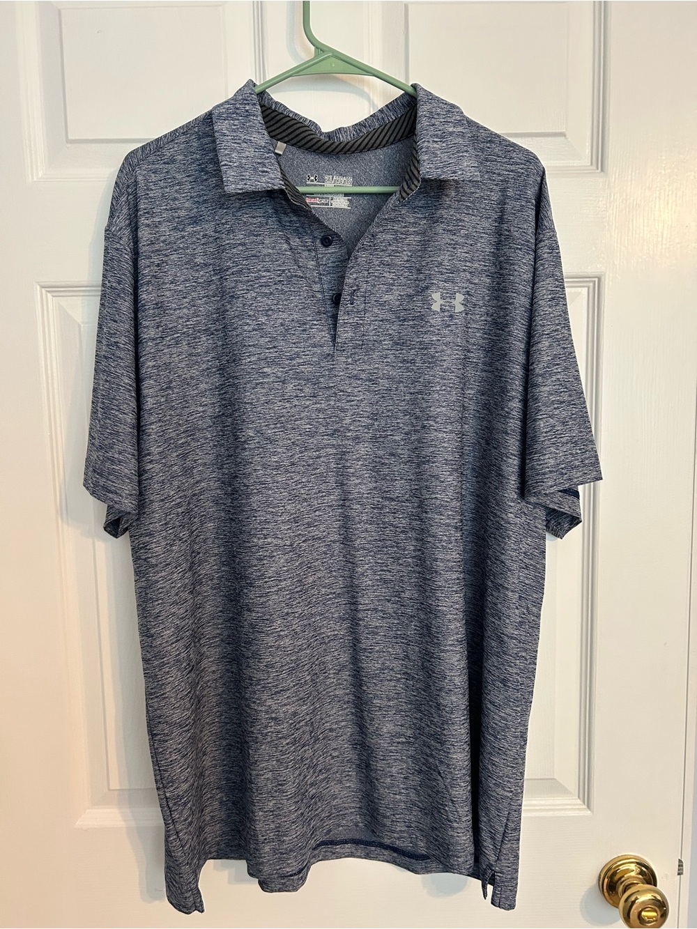 Under Armour Men’s Heathered Navy Performance Polo